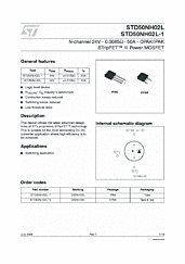 DataSheet STD50NH02L pdf